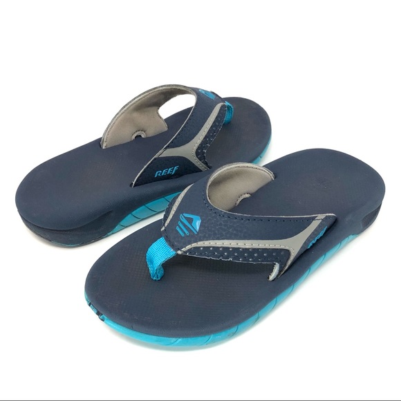 REEF Kids Slap II Sandal Flipflop Blue Size: 11-12